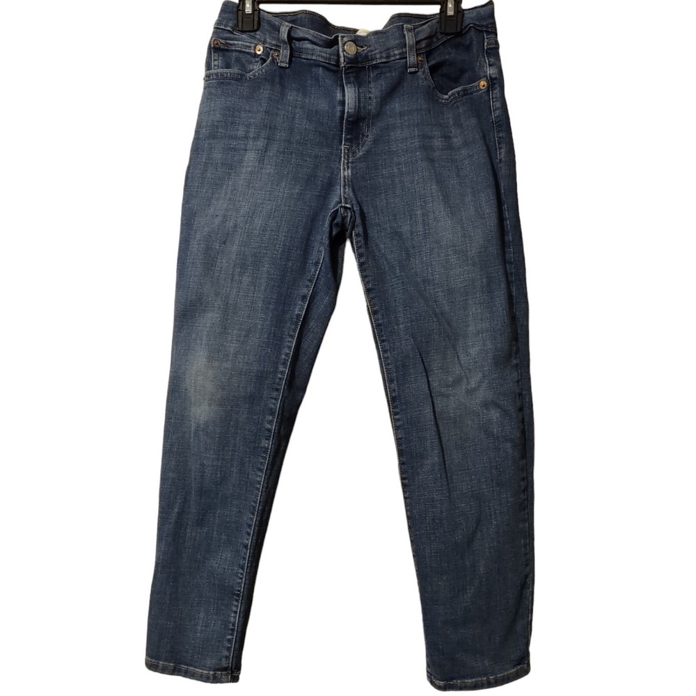 Levi Strauss Boyfriend Jeans 29x27 Women's 25" Inseam 9" Rise Straight 5 Pocket.